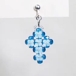 Clips  - Silver 925 - Earrings Undine - Clips  - Silver 925 - Argent 925